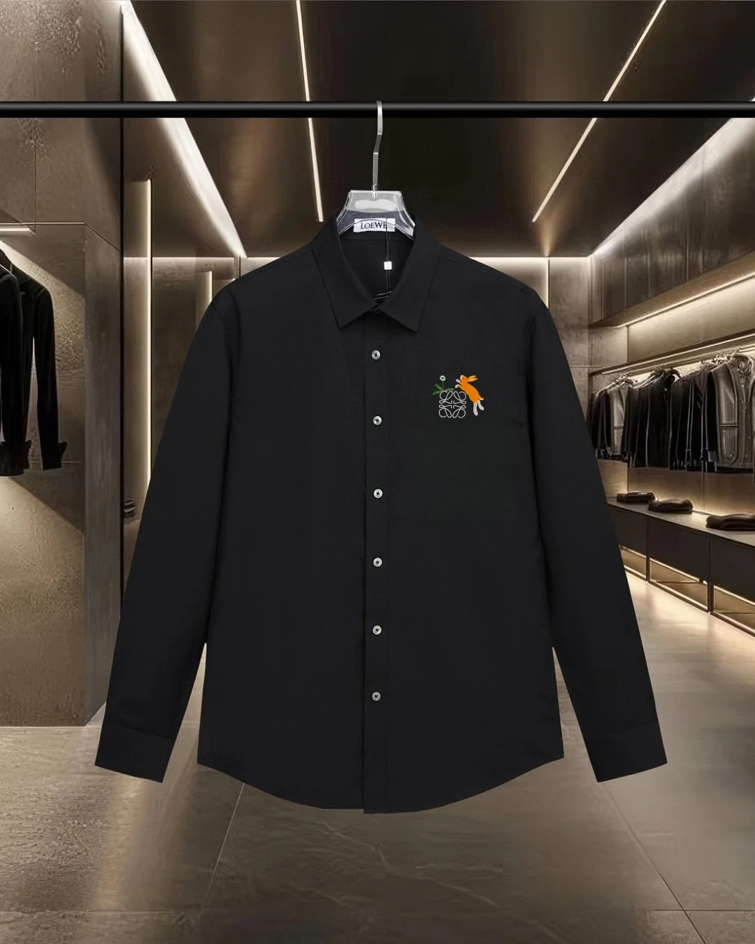 Logo Embroidery Long-Sleeve Shirt D17811724