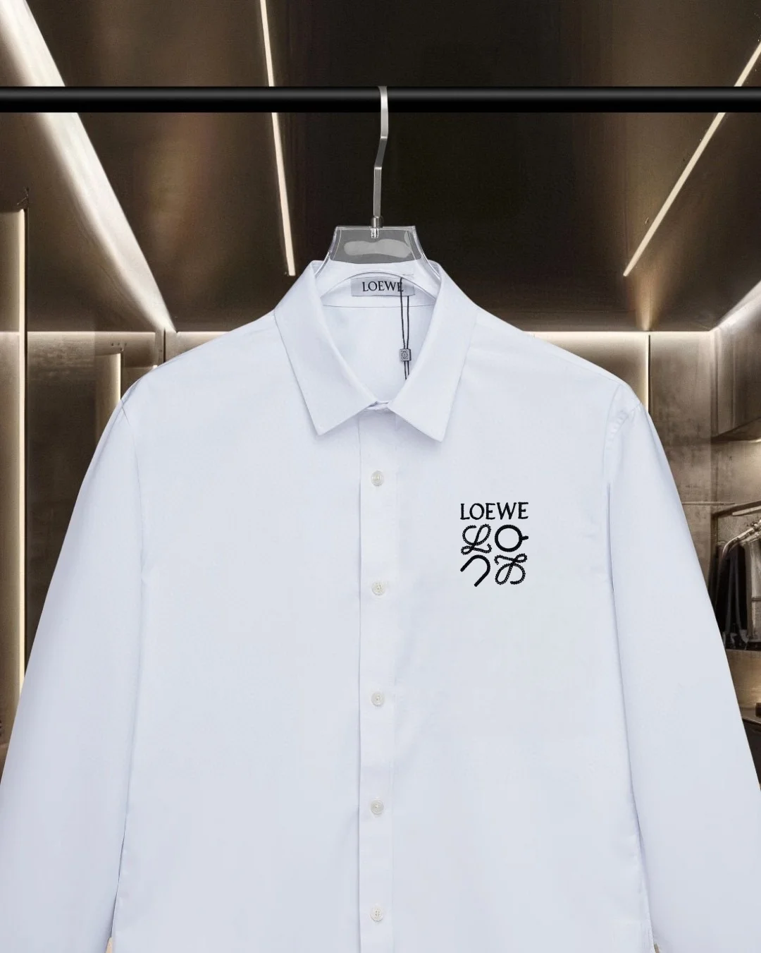 Logo Embroidered Long-Sleeve Shirt D17811721 — view 3