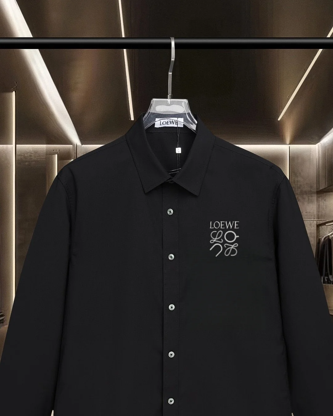 Logo-Embroidered Cotton-Blend Shirt D17811720 — view 3