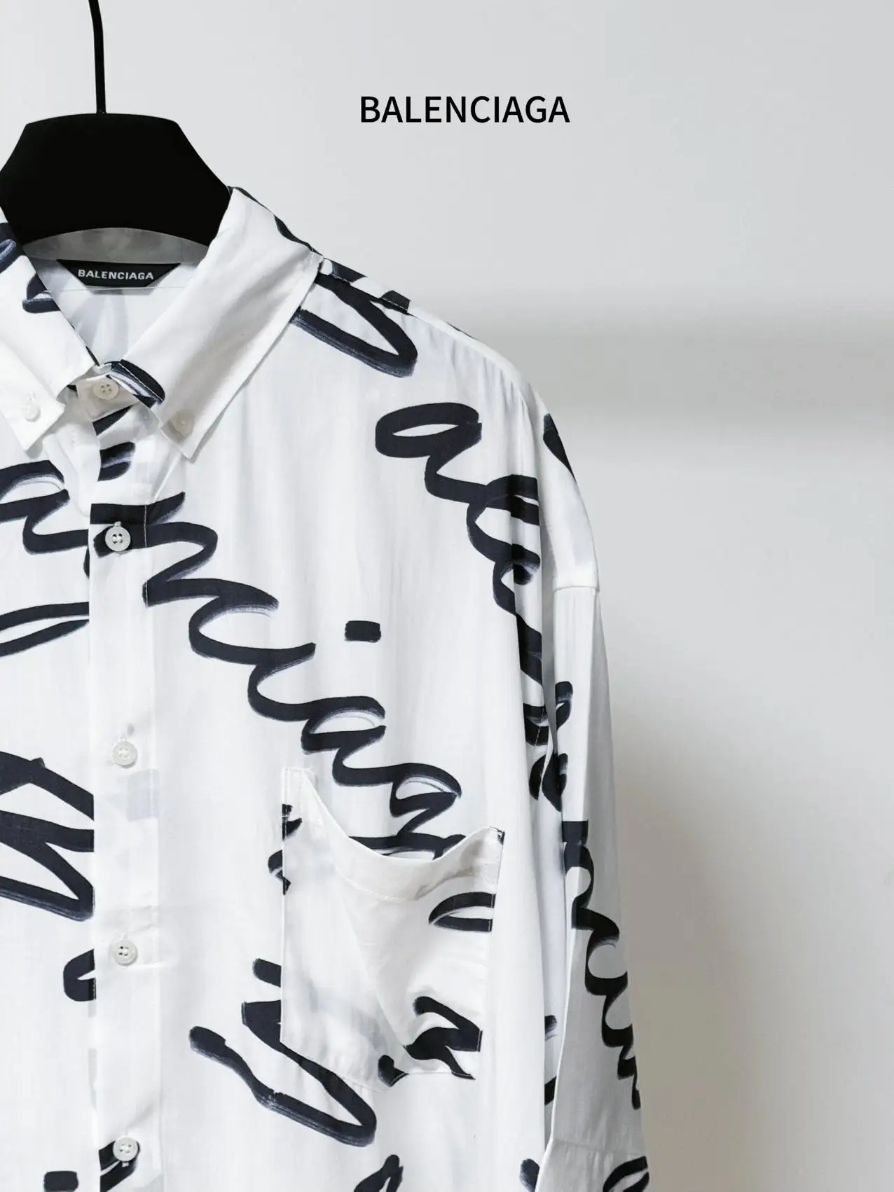 Logo-Print Cotton-Poplin Short-Sleeved Shirt D20011700 — view 4