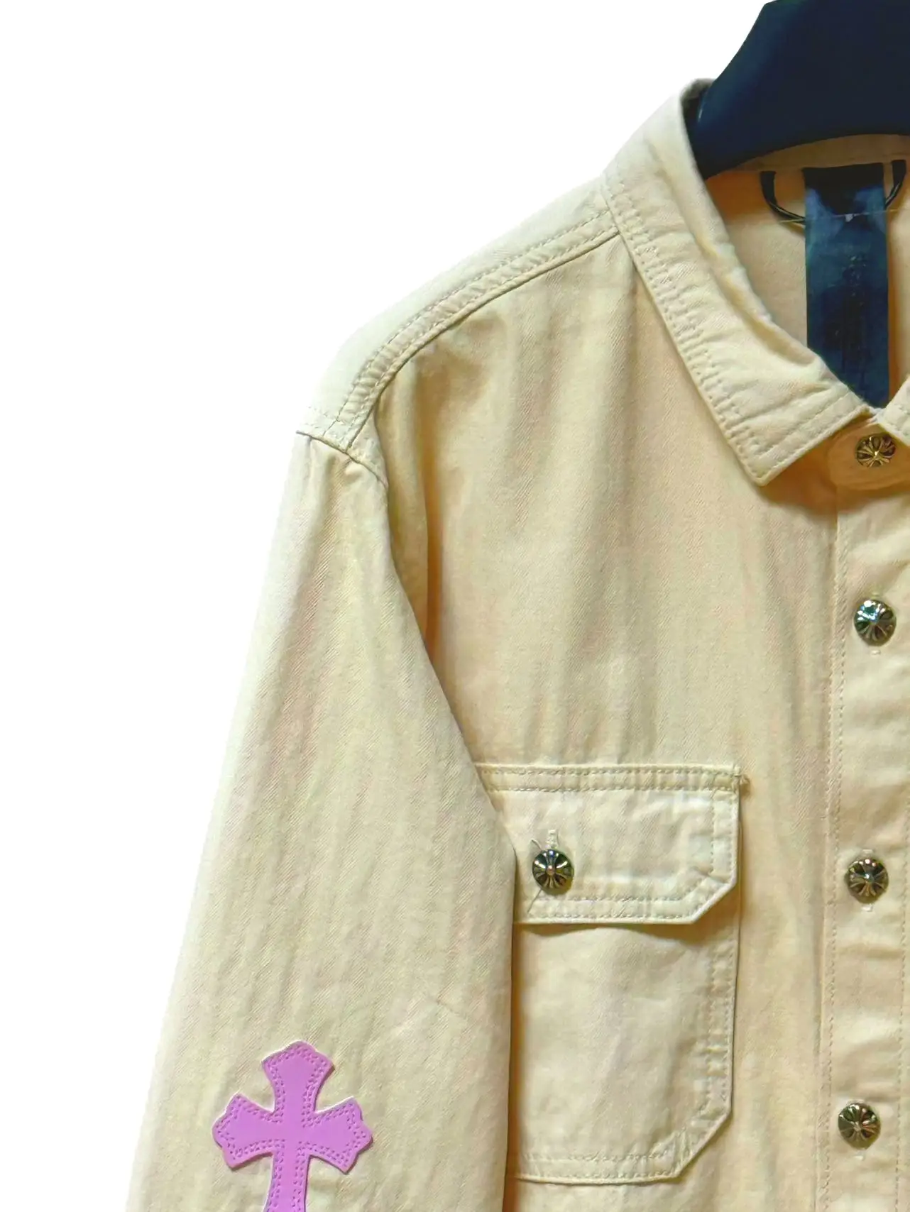 Cross Patch Denim Shirt Jacket D20011701 — view 2
