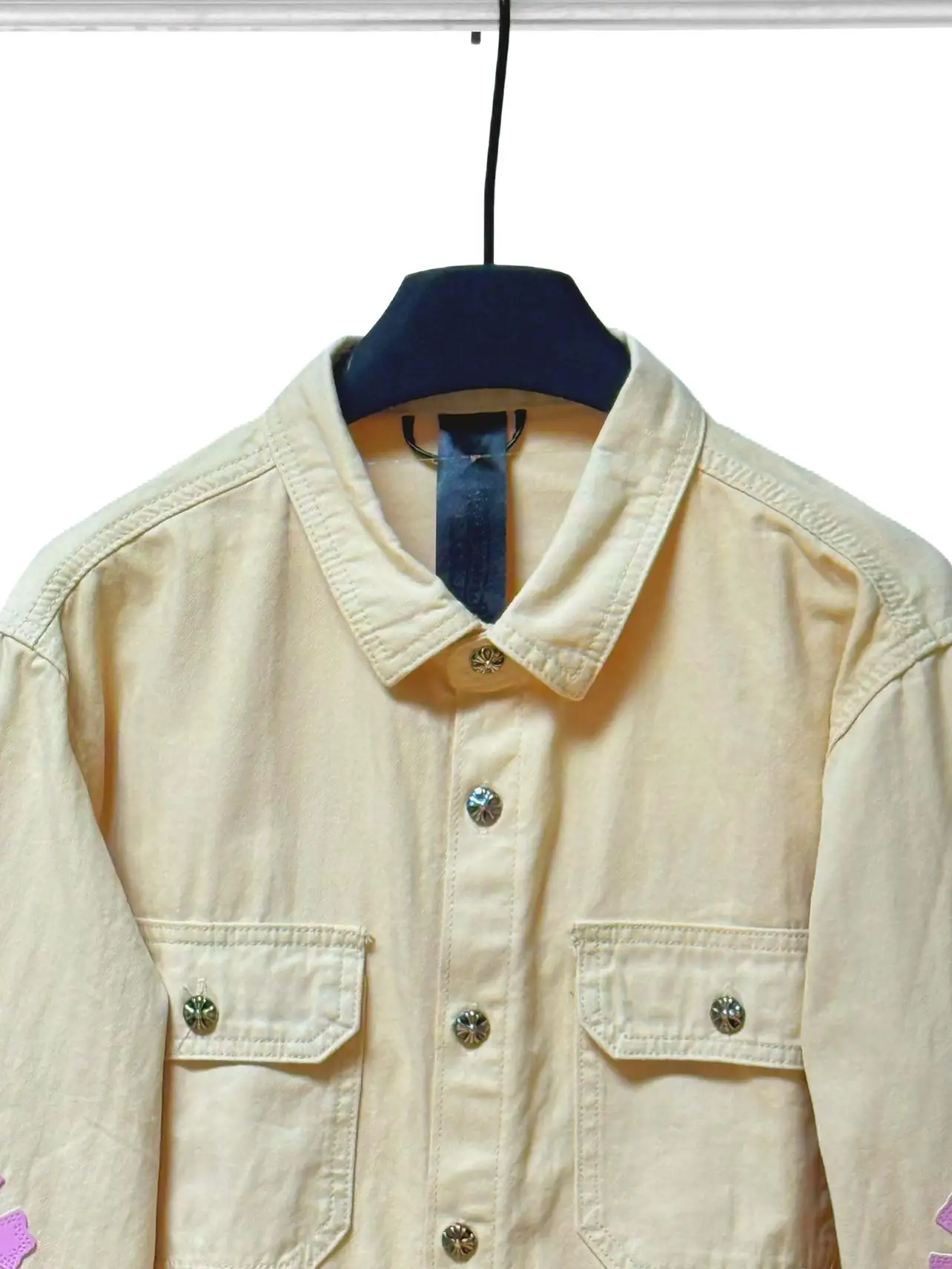 Cross Patch Denim Shirt Jacket D20011701 — view 3