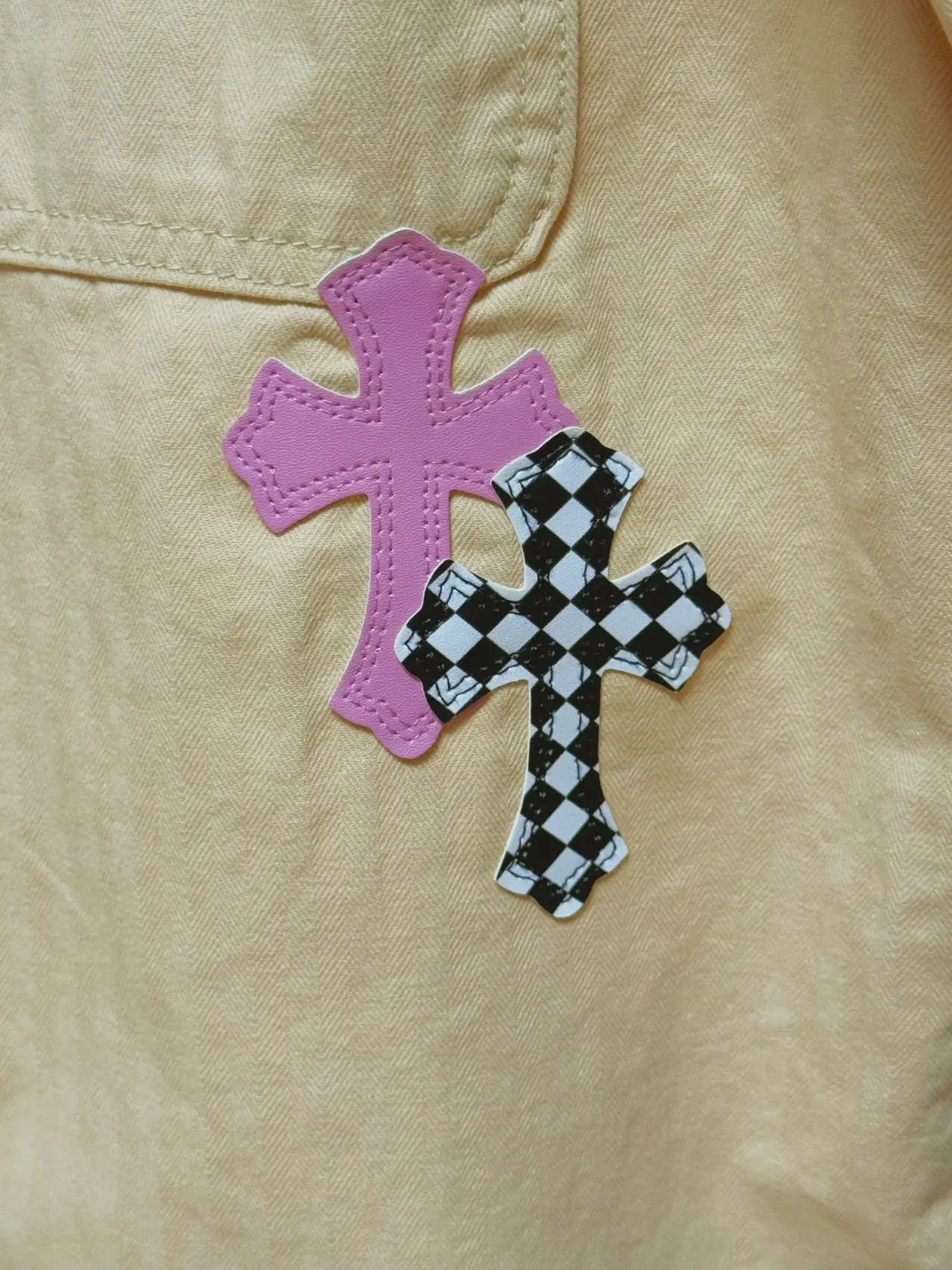 Cross Patch Denim Shirt Jacket D20011701 — view 8