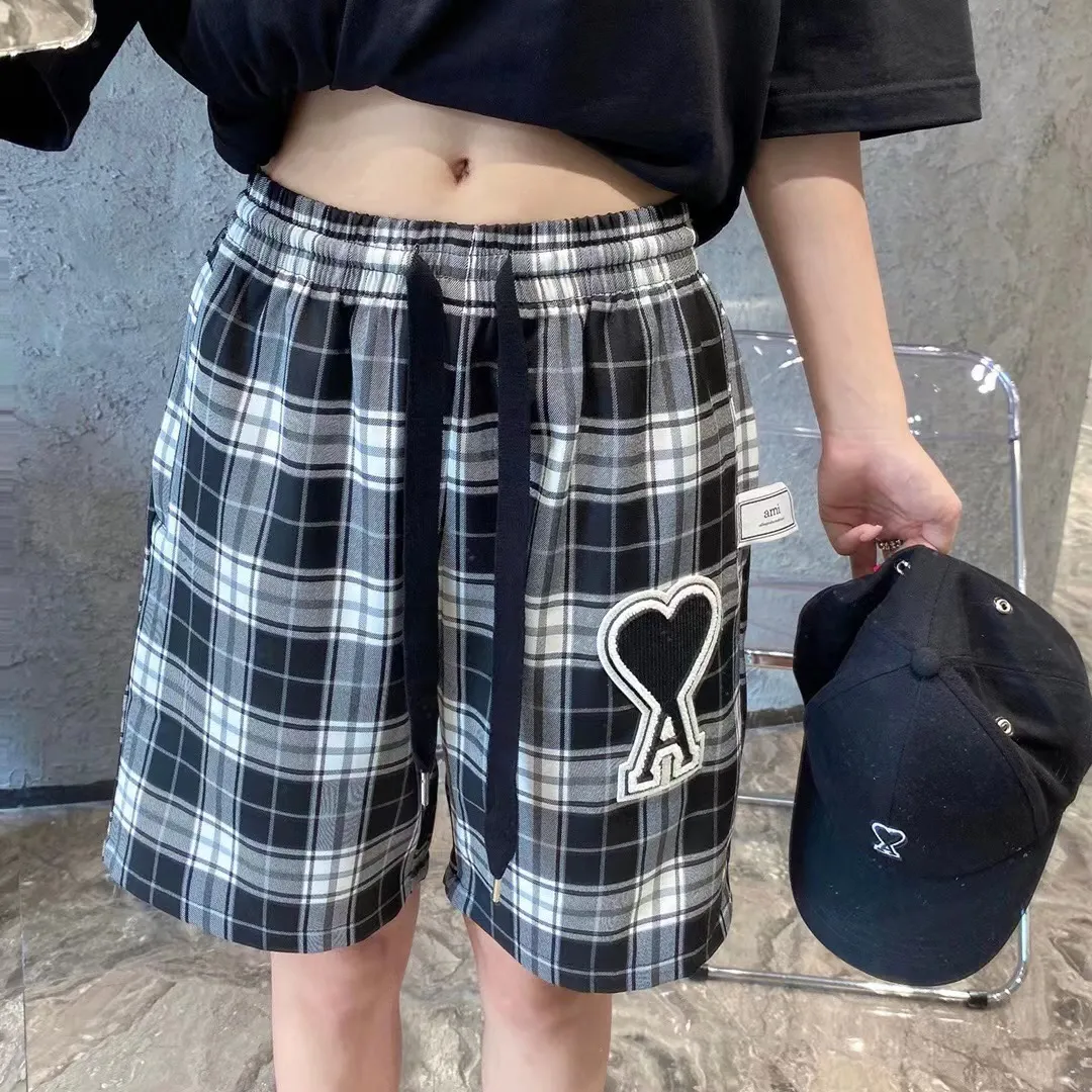 Ami de Coeur Plaid Embroidered Shorts D11511671 — view 9