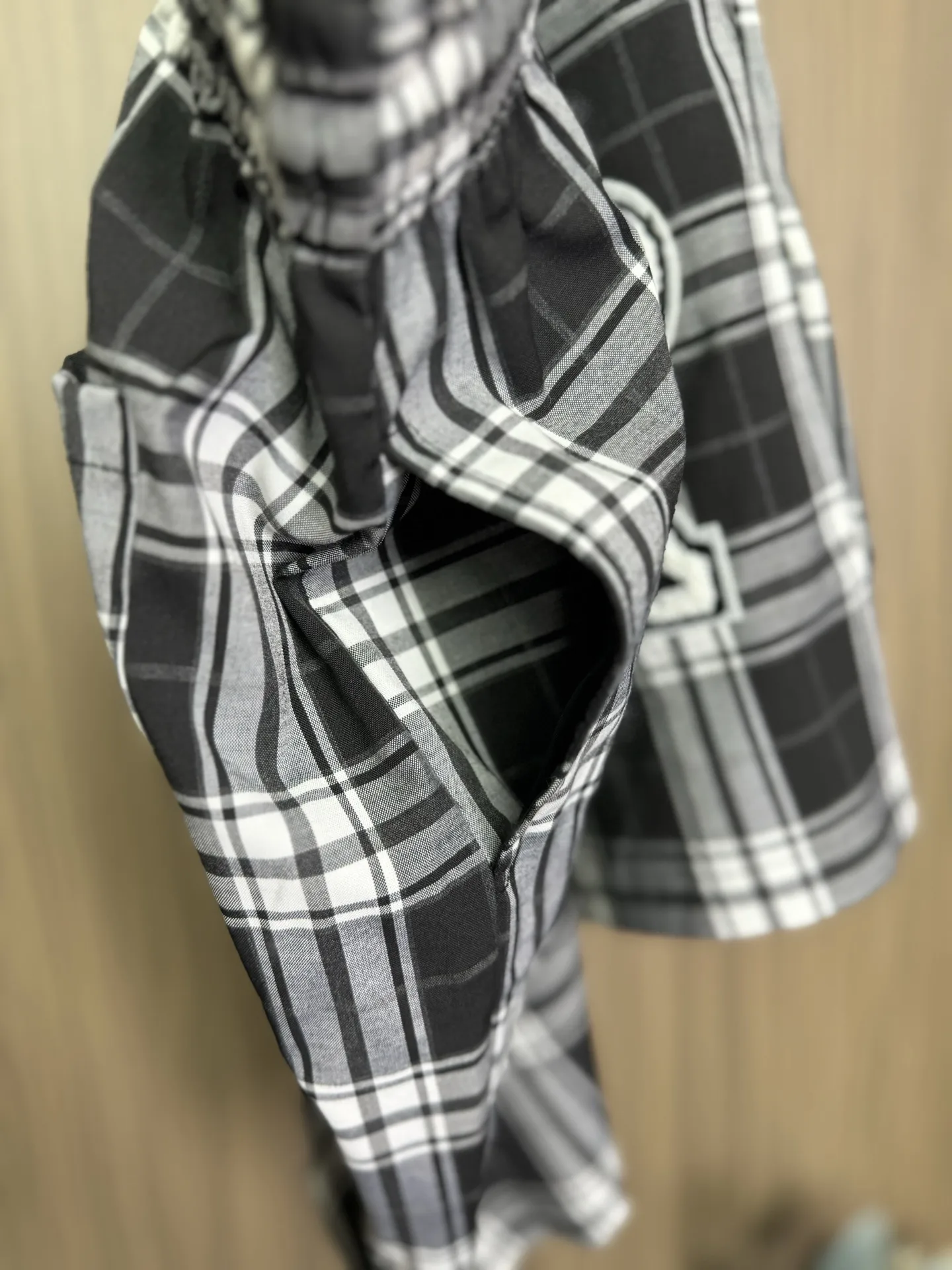 Ami de Coeur Checkered Drawstring Shorts D11511672 — view 4