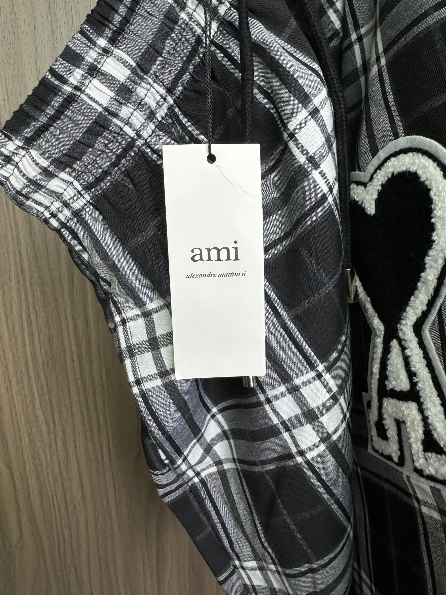 Ami de Coeur Checkered Drawstring Shorts D11511672 — view 9