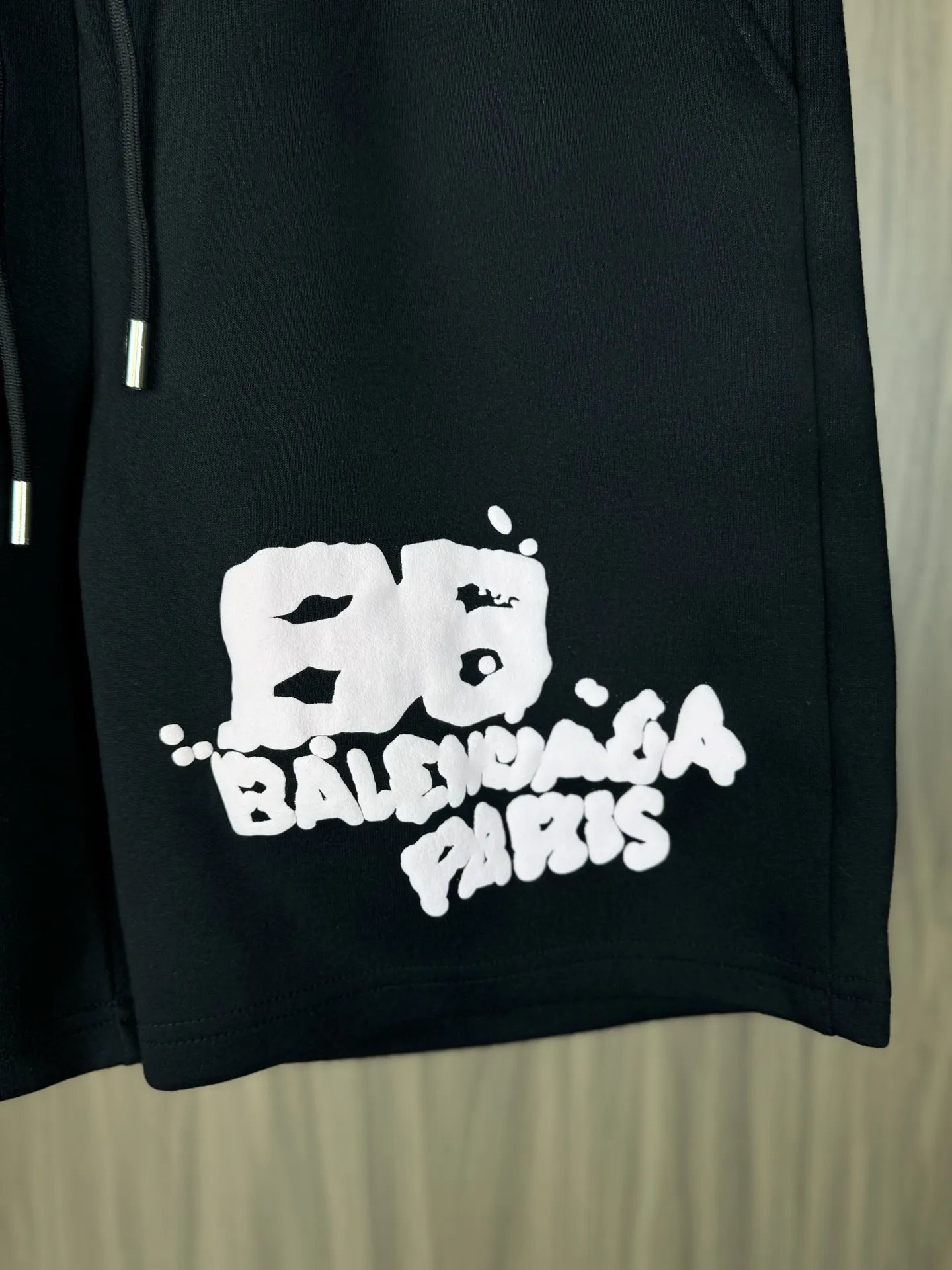 Graffiti Logo Print Cotton Jersey Shorts D12511670 — view 5