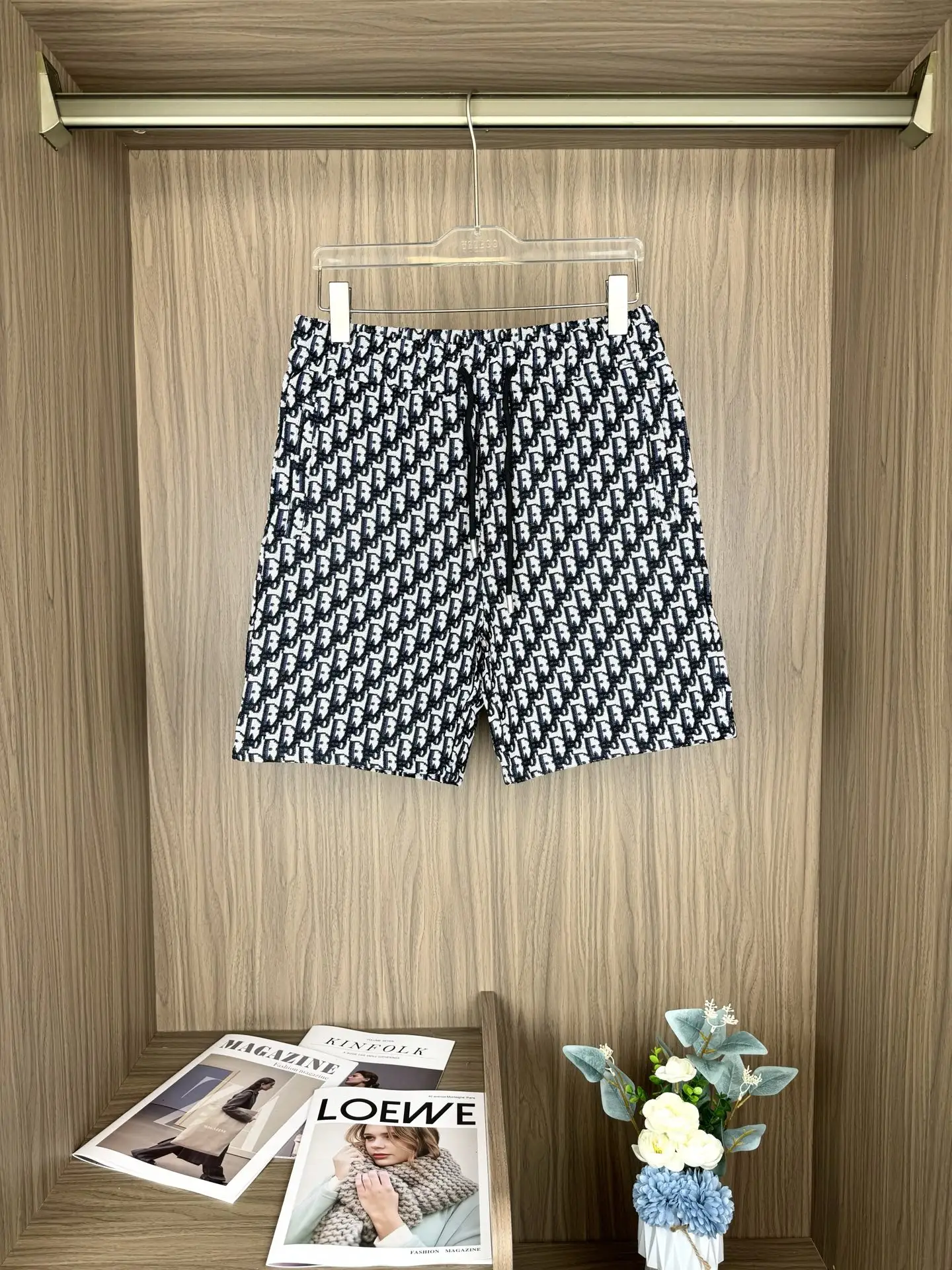Oblique Jacquard Knit Shorts D13511677