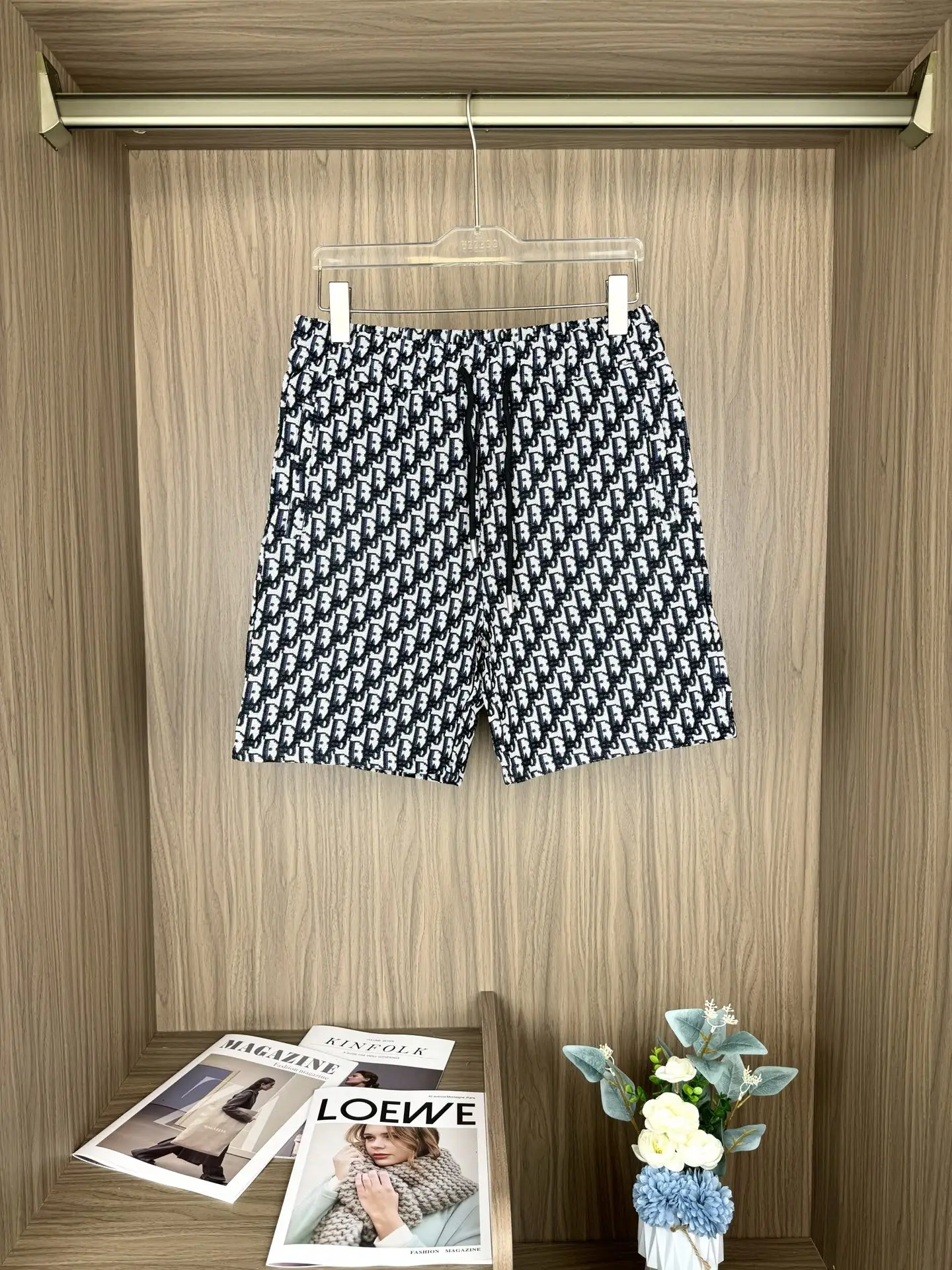 Oblique Jacquard Knit Shorts D13511677