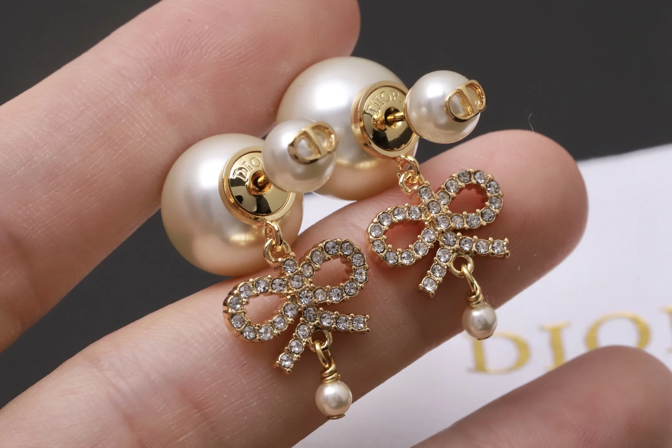 Dior Tribales Bow Pendant Earrings D12517538 — view 6