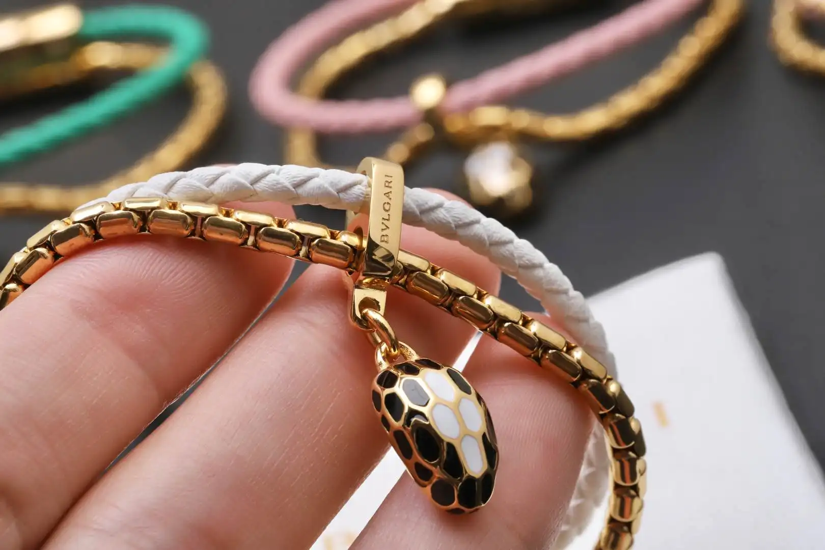 Serpenti Forever Double-Strand Braided Bracelet D19517693 — view 3