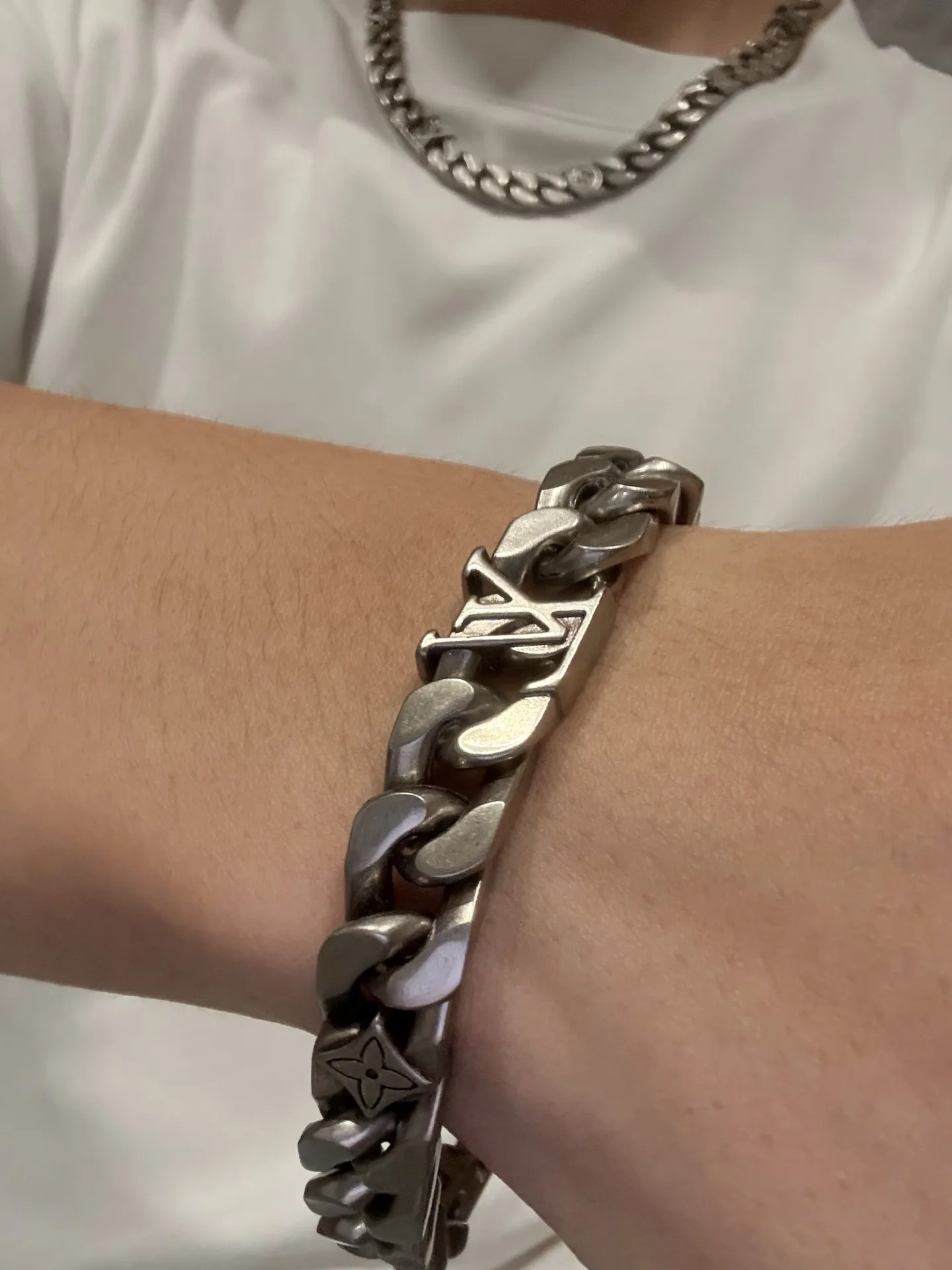 Monogram Chain Links Bracelet (Titanium Steel) D11516777 — view 9