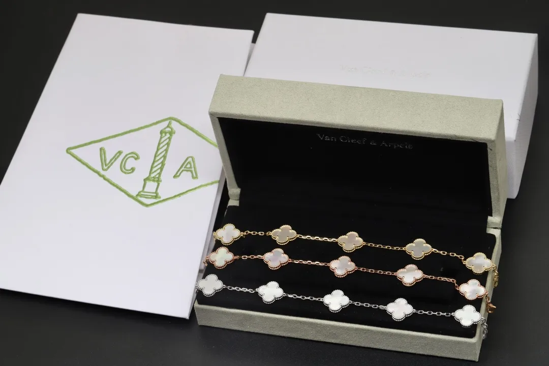 Vintage Alhambra 5-Motif Bracelet (Sterling Silver) D49016946