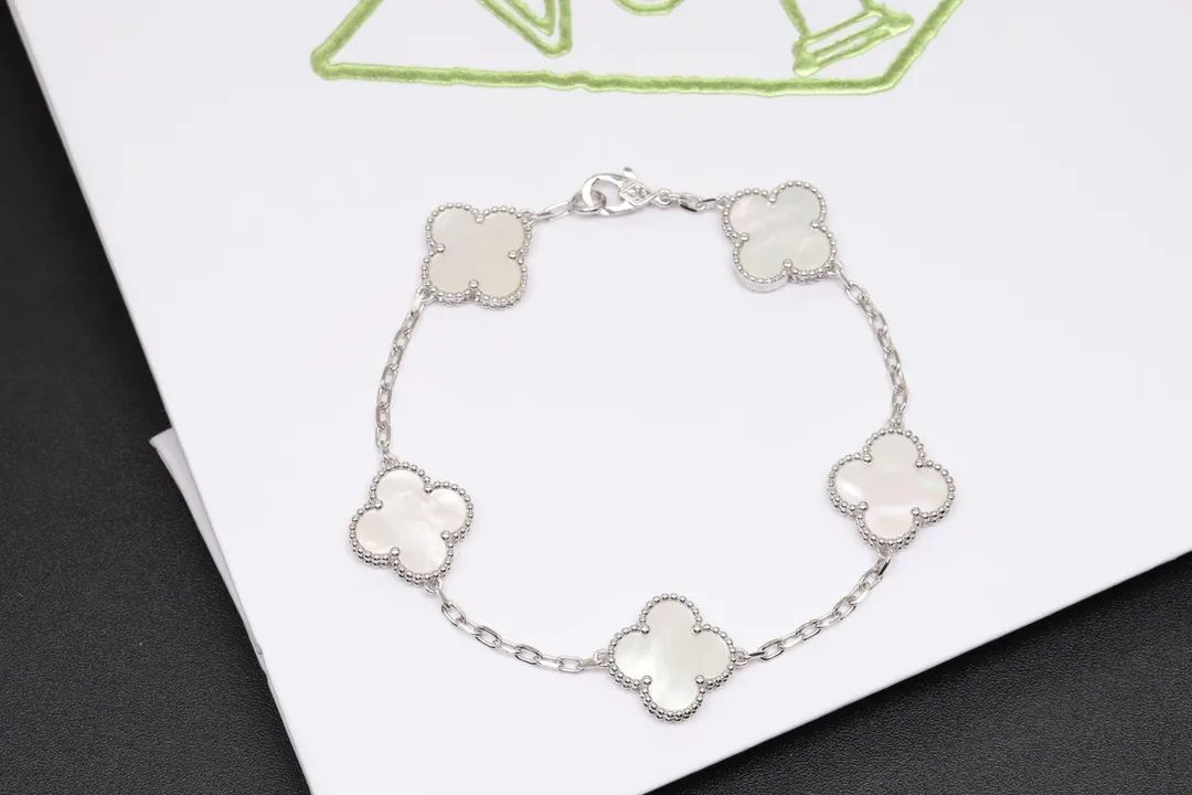 Vintage Alhambra 5-Motif Bracelet (Sterling Silver) D49016946 — view 3