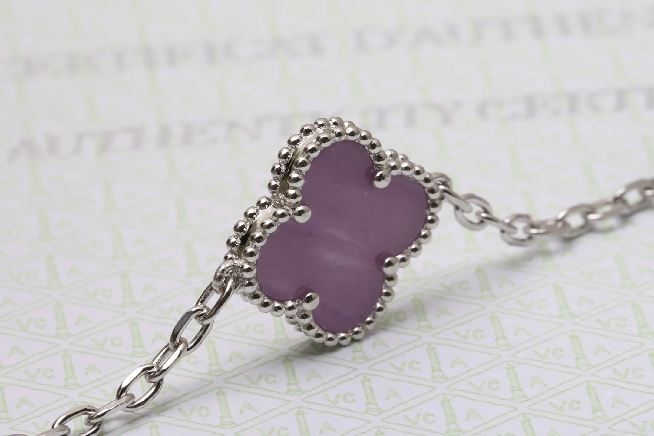 Vintage Alhambra 5-Motif Bracelet (Sterling Silver) D49016649 — view 5