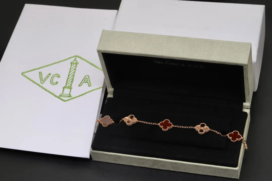 Vintage Alhambra 5-Motif Bracelet (Sterling Silver) D50016634 — view 2
