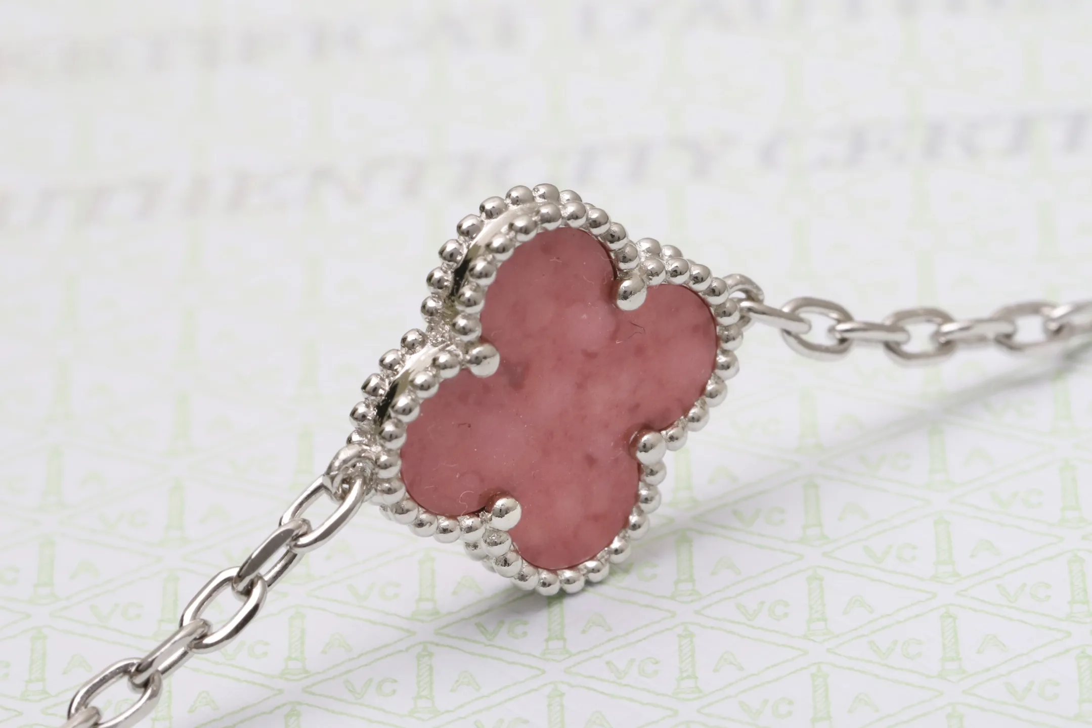 Vintage Alhambra 5-Motif Bracelet (Sterling Silver) D51016648 — view 3