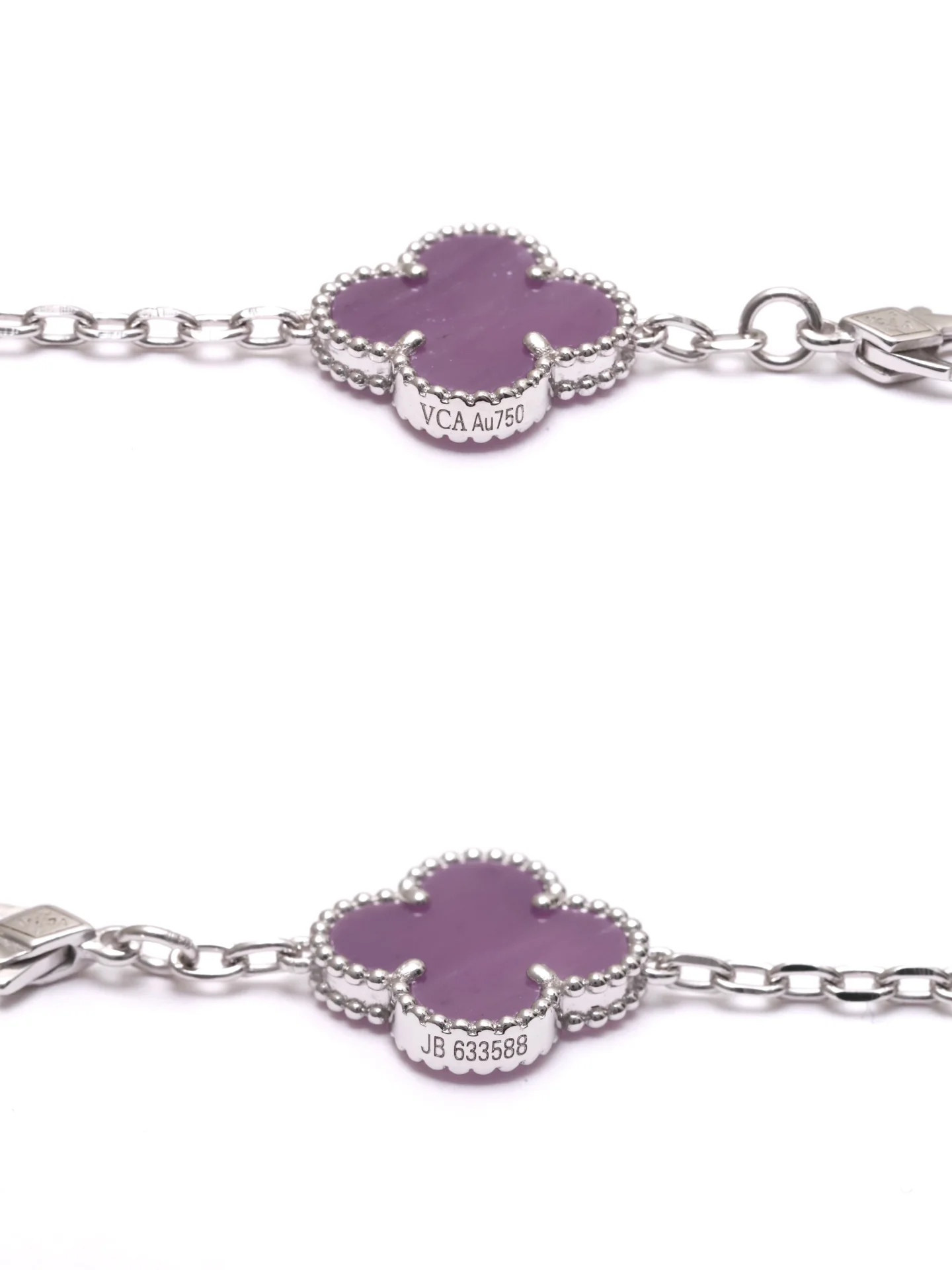 Vintage Alhambra 5-Motif Bracelet (Sterling Silver) D49016650 — view 7