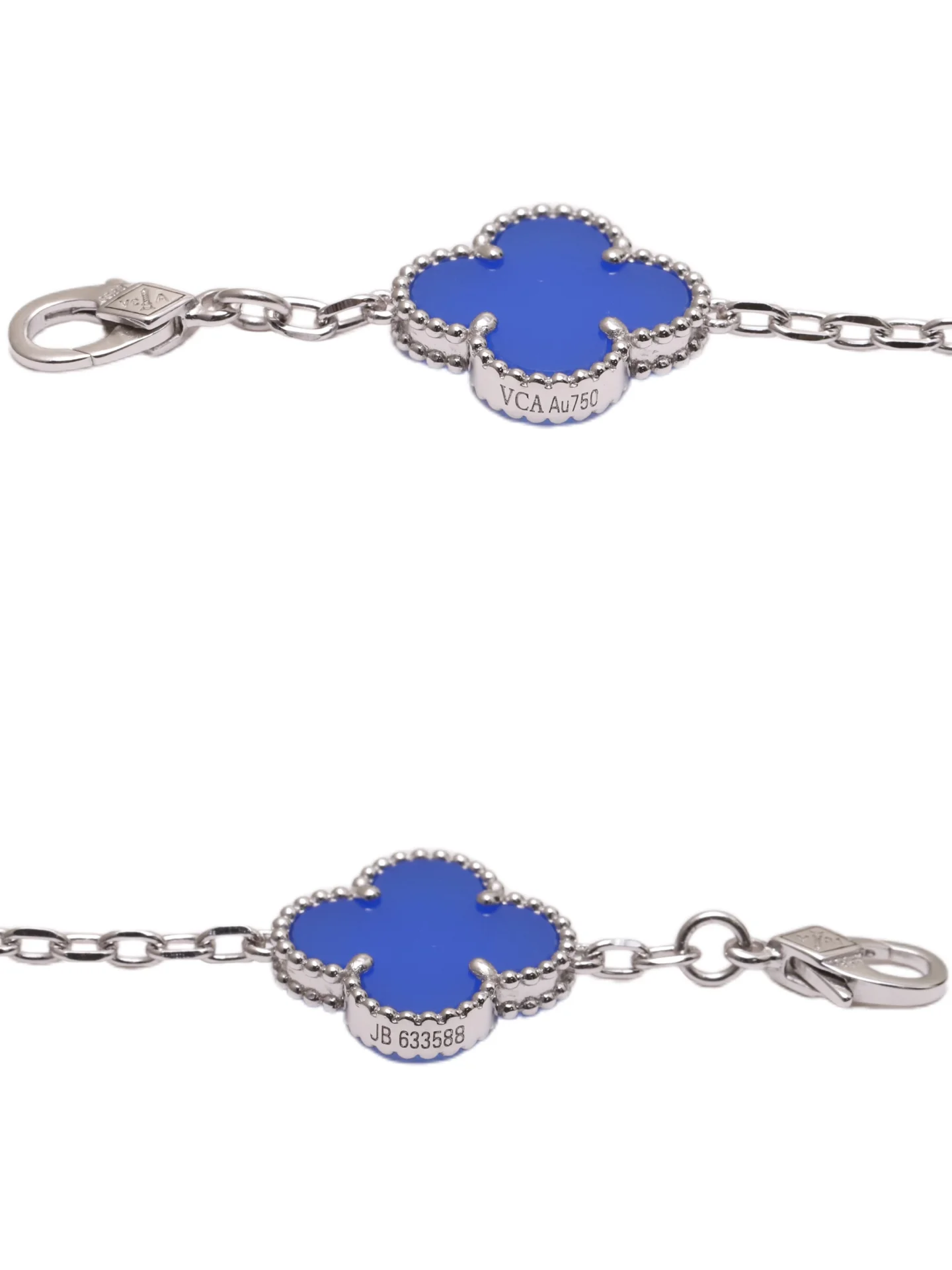 Vintage Alhambra 5-Motif Bracelet (Sterling Silver) D49016651 — view 7