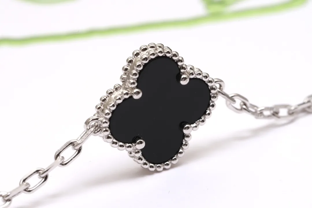 Vintage Alhambra 5-Motif Onyx Bracelet (Sterling Silver) D49016945 — view 7