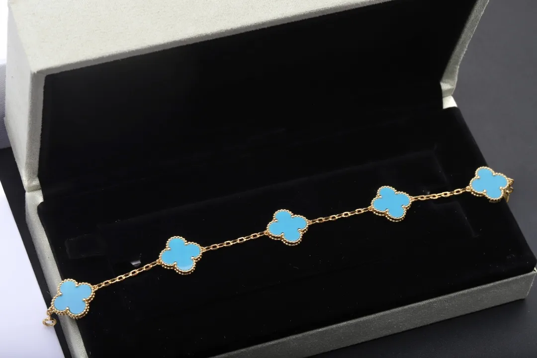 Vintage Alhambra 5-Motif Bracelet (Sterling Silver) D49016643 — view 2