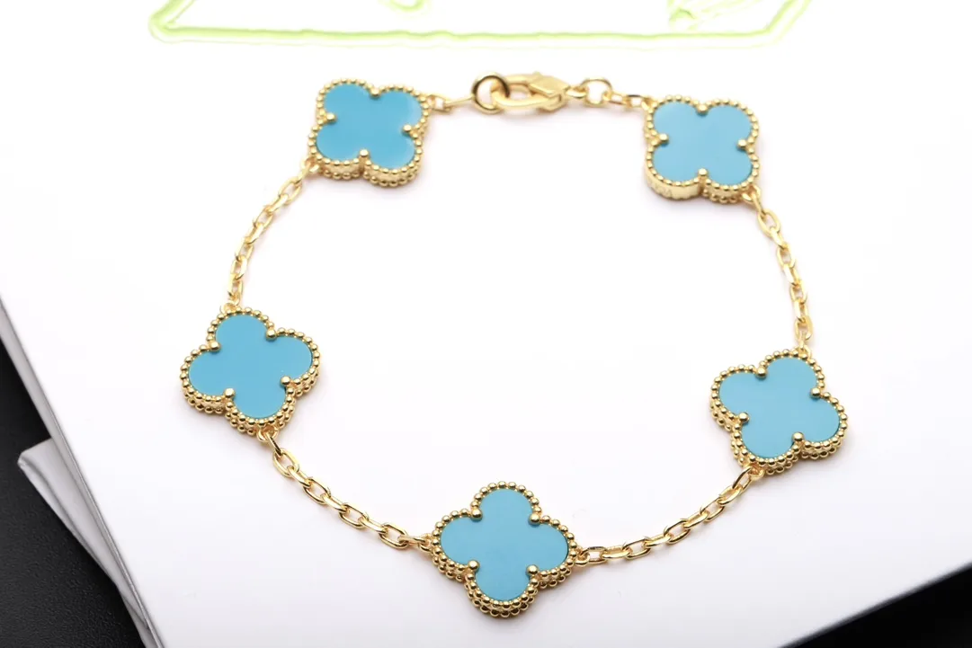 Vintage Alhambra 5-Motif Bracelet (Sterling Silver) D49016643 — view 3
