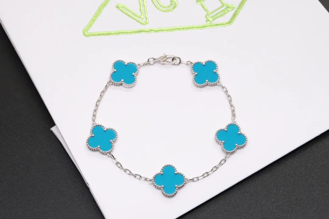 Vintage Alhambra 5-Motif Bracelet (Sterling Silver) D49016640 — view 3
