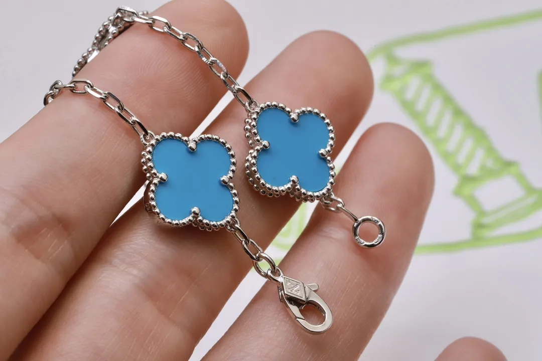 Vintage Alhambra 5-Motif Bracelet (Sterling Silver) D49016640 — view 4