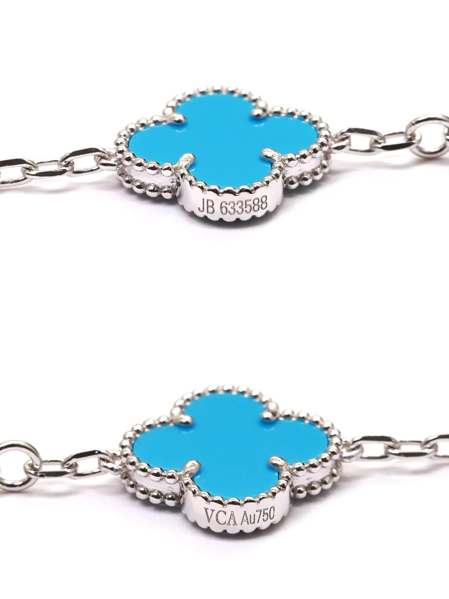 Vintage Alhambra 5-Motif Bracelet (Sterling Silver) D49016640 — view 6