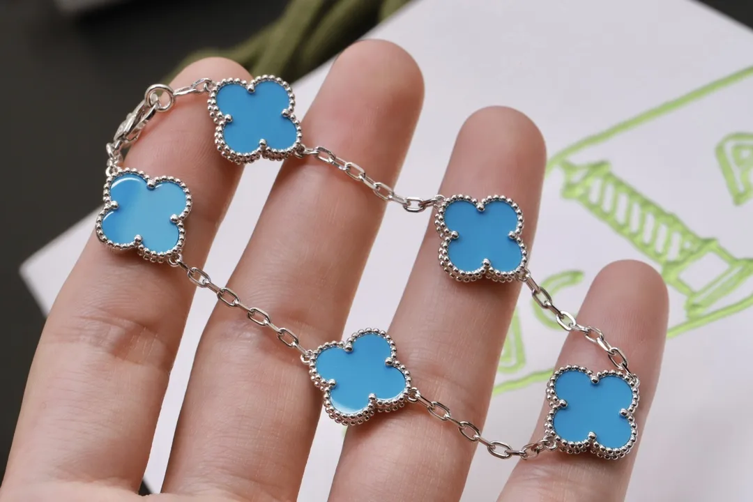 Vintage Alhambra 5-Motif Bracelet (Sterling Silver) D49016640 — view 7