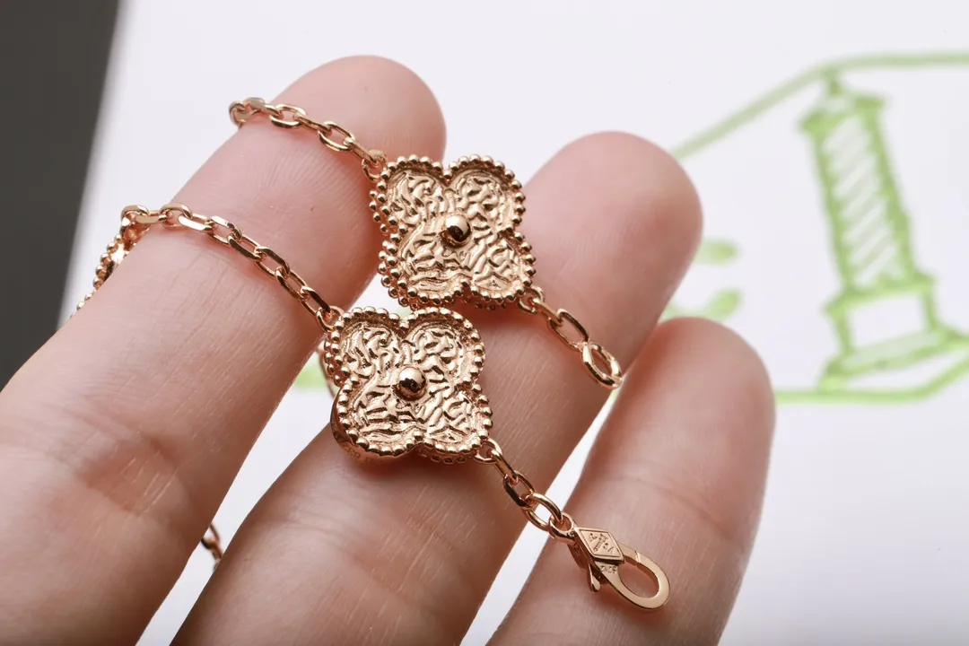 Vintage Alhambra 5-Motif Bracelet (Sterling Silver) D55016644 — view 5