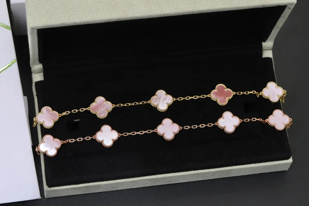Vintage Alhambra 5-Motif Pink Shell Bracelet D52016642 — view 2