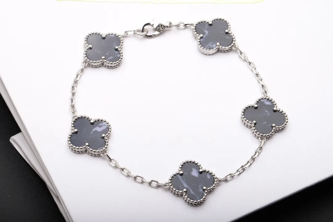 Vintage Alhambra 5-Motif Pietersite Bracelet (Sterling Silver) D51016646 — view 3