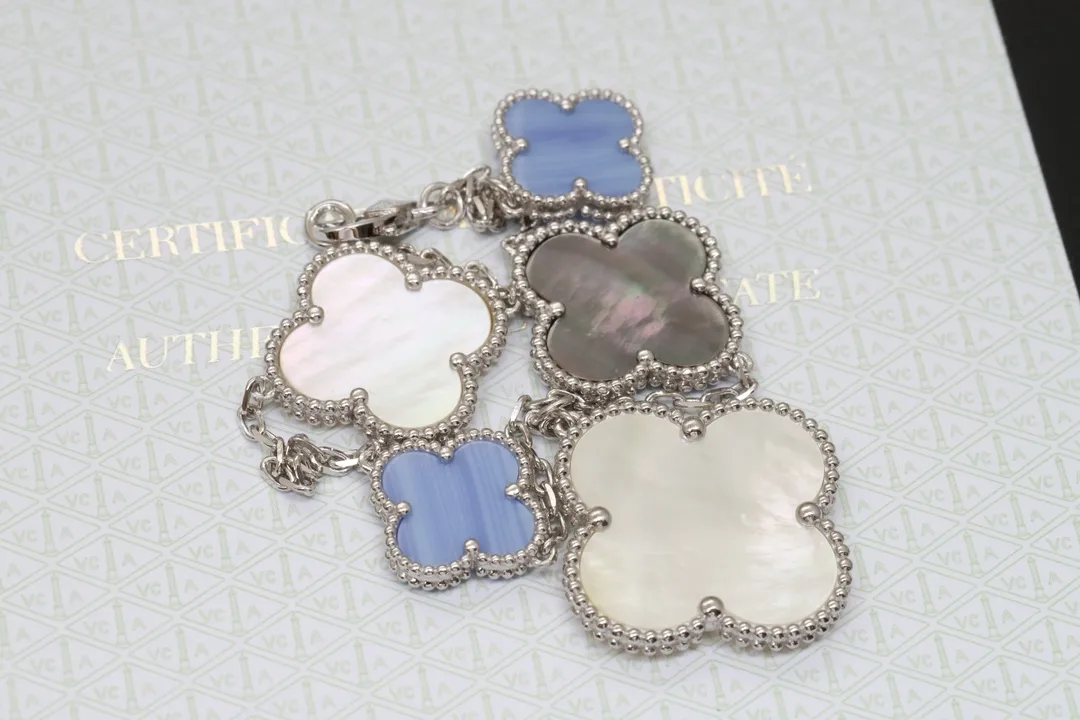 Magic Alhambra 5-Motif Bracelet (Sterling Silver) D62016636 — view 5