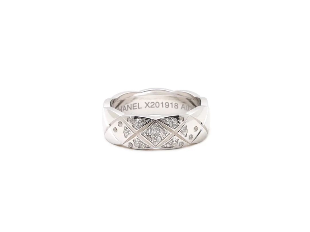 Coco Crush Quilted Diamond Ring (Sterling Silver) D32516799