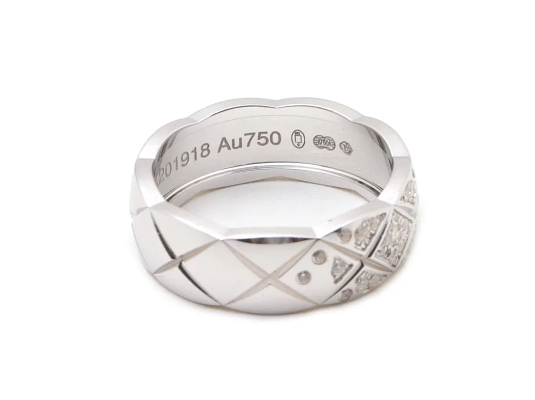 Coco Crush Quilted Diamond Ring (Sterling Silver) D32516799 — view 3
