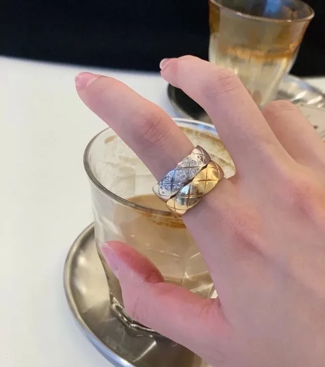Coco Crush Quilted Diamond Ring (Sterling Silver) D32516799 — view 9