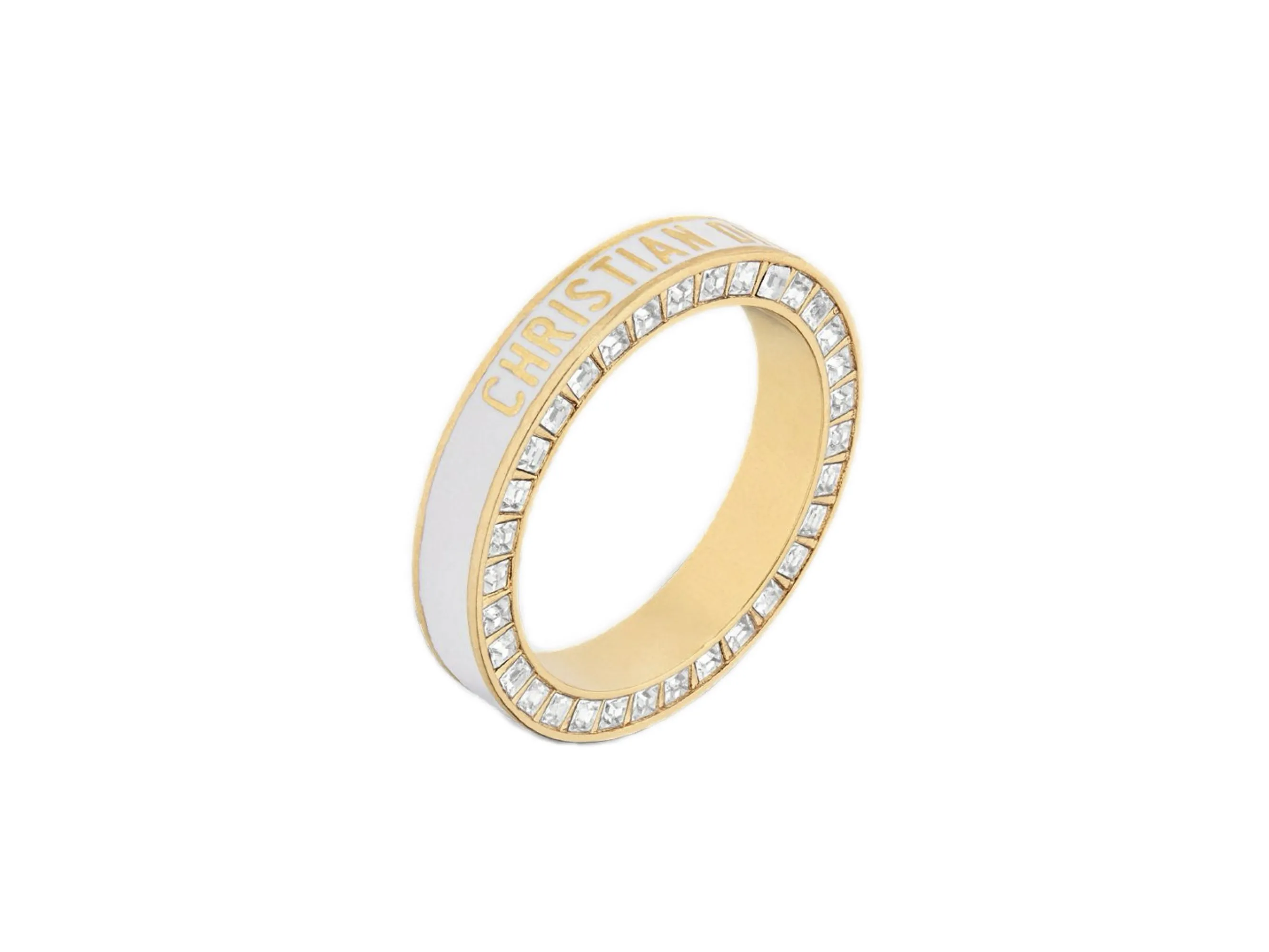 Christian Dior Enamel and Crystal Band Ring D14016772