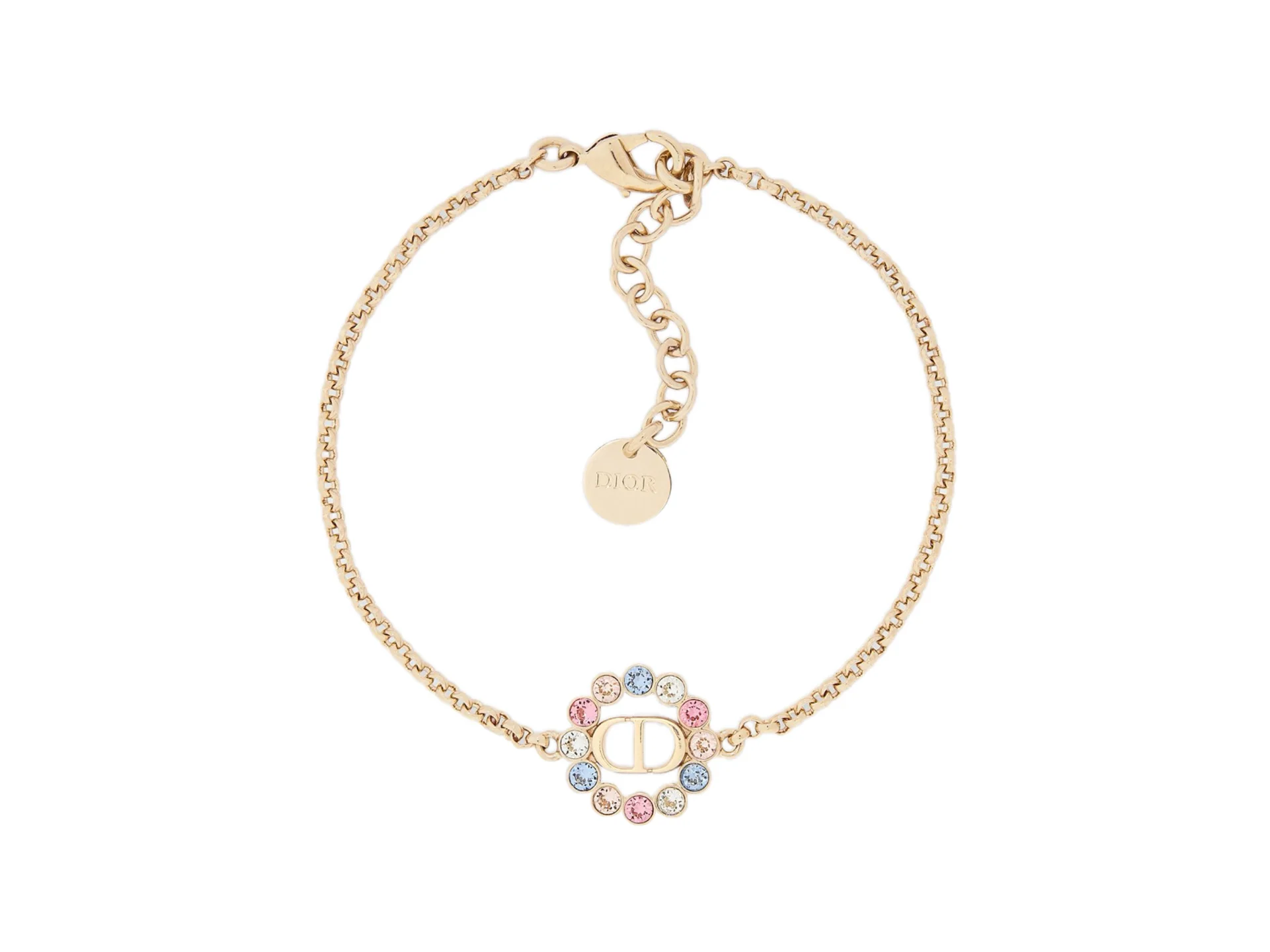 CD Logo Crystal Halo Chain Bracelet D13517102