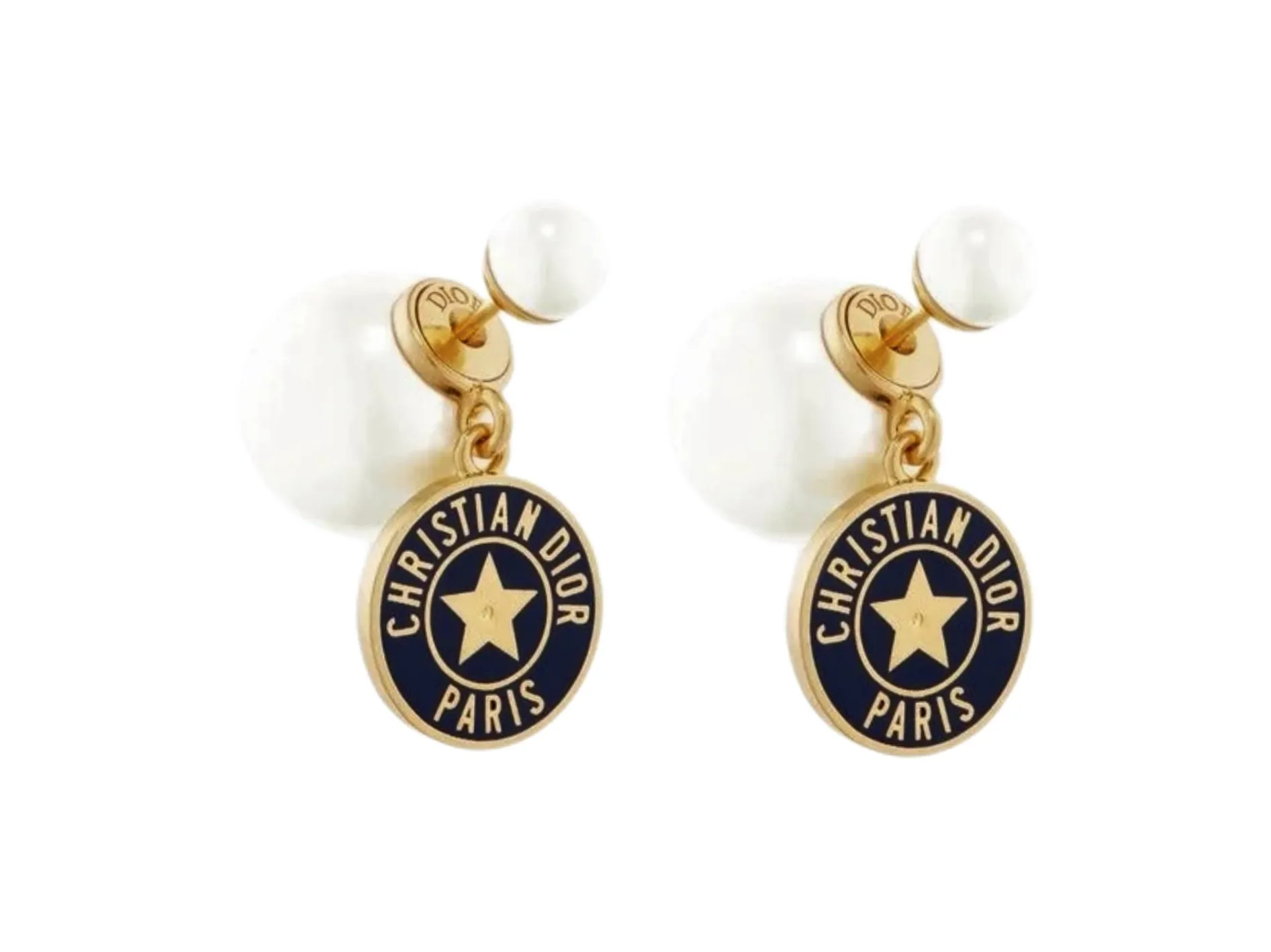 Dior Tribales Star Charm Earrings (Gold-Plated Brass) D11517489