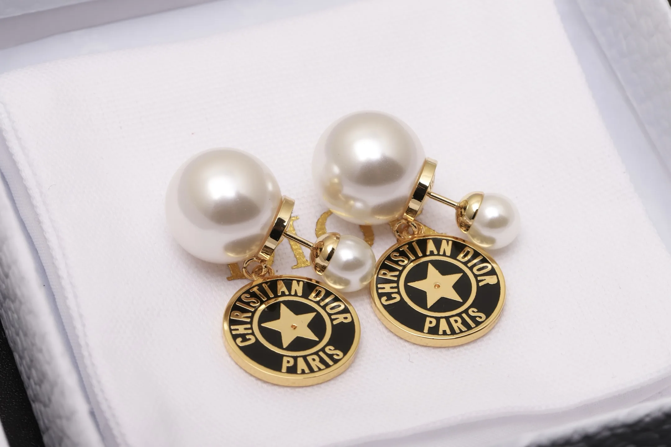 Dior Tribales Star Charm Earrings (Gold-Plated Brass) D11517489 — view 3