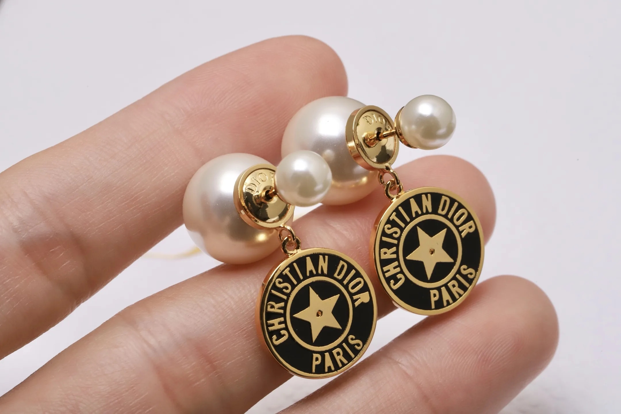 Dior Tribales Star Charm Earrings (Gold-Plated Brass) D11517489 — view 5