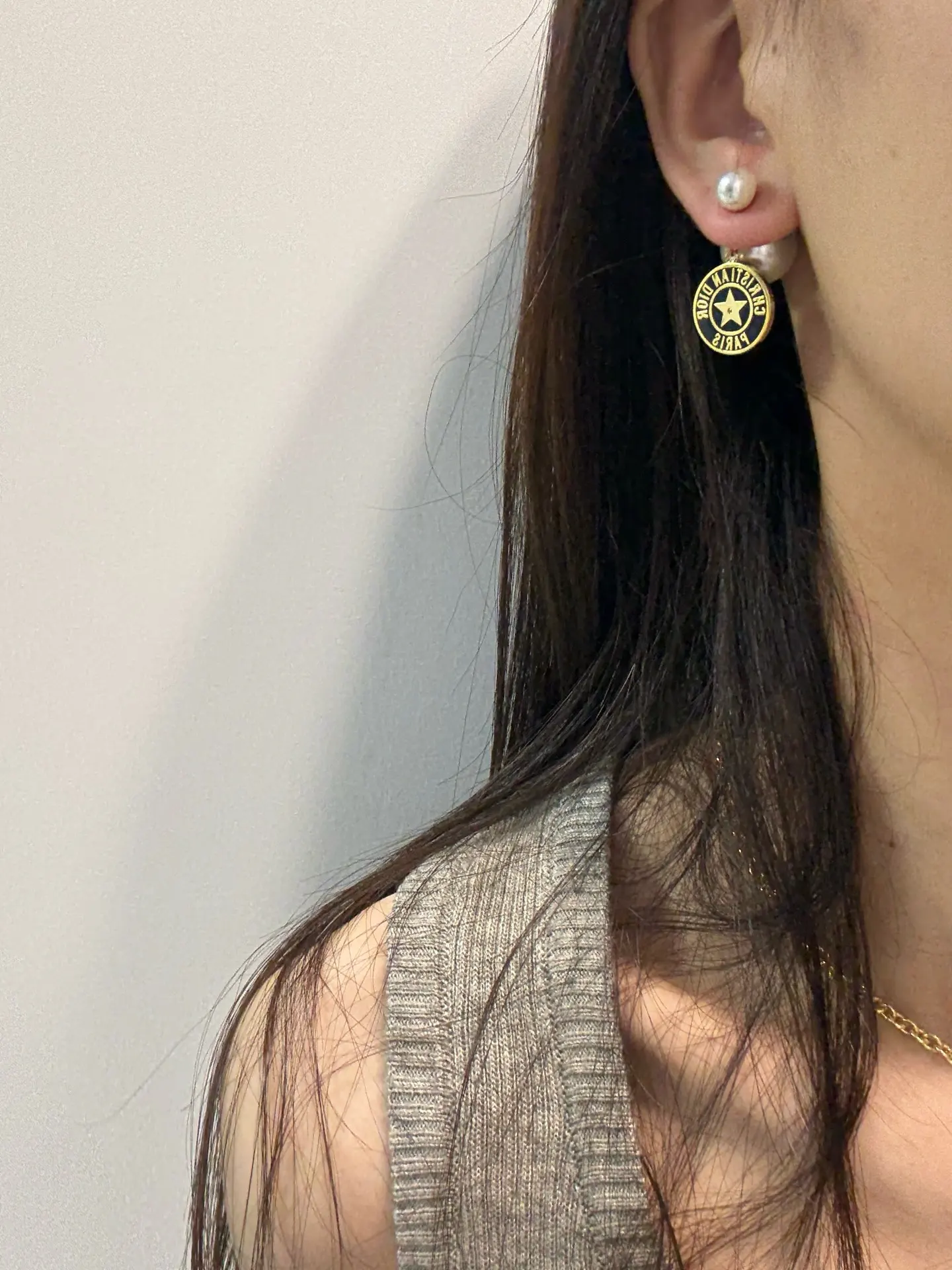 Dior Tribales Star Charm Earrings (Gold-Plated Brass) D11517489 — view 9
