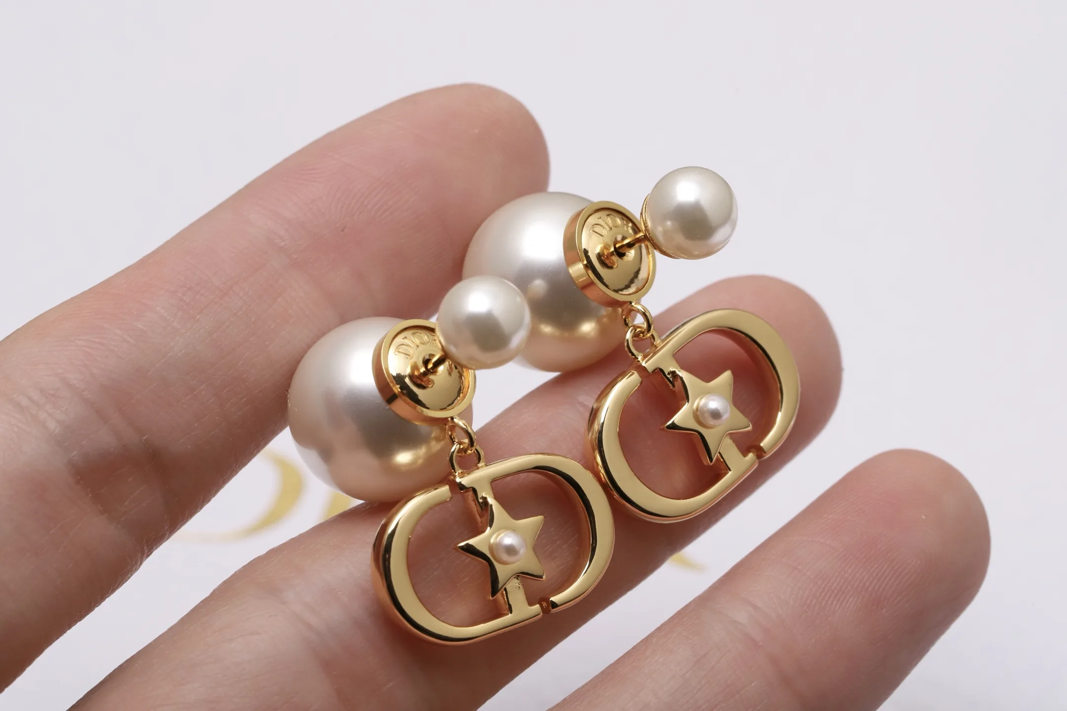Dior Tribales CD Star Pearl Earrings D12517673 — view 4