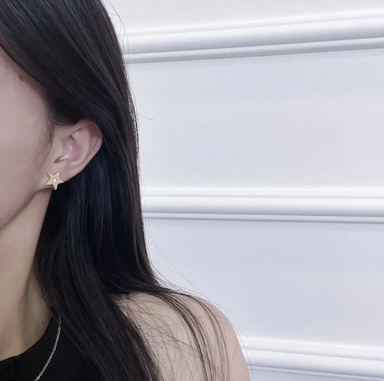 Dior Star and Logo Crystal Stud Earrings D14017277 — view 10