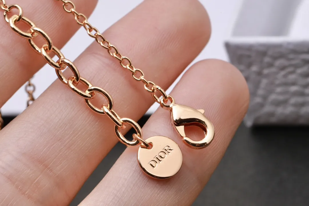 CD Navy Crystal-Embellished Bracelet (Gold-Plated Brass) D13017465 — view 6