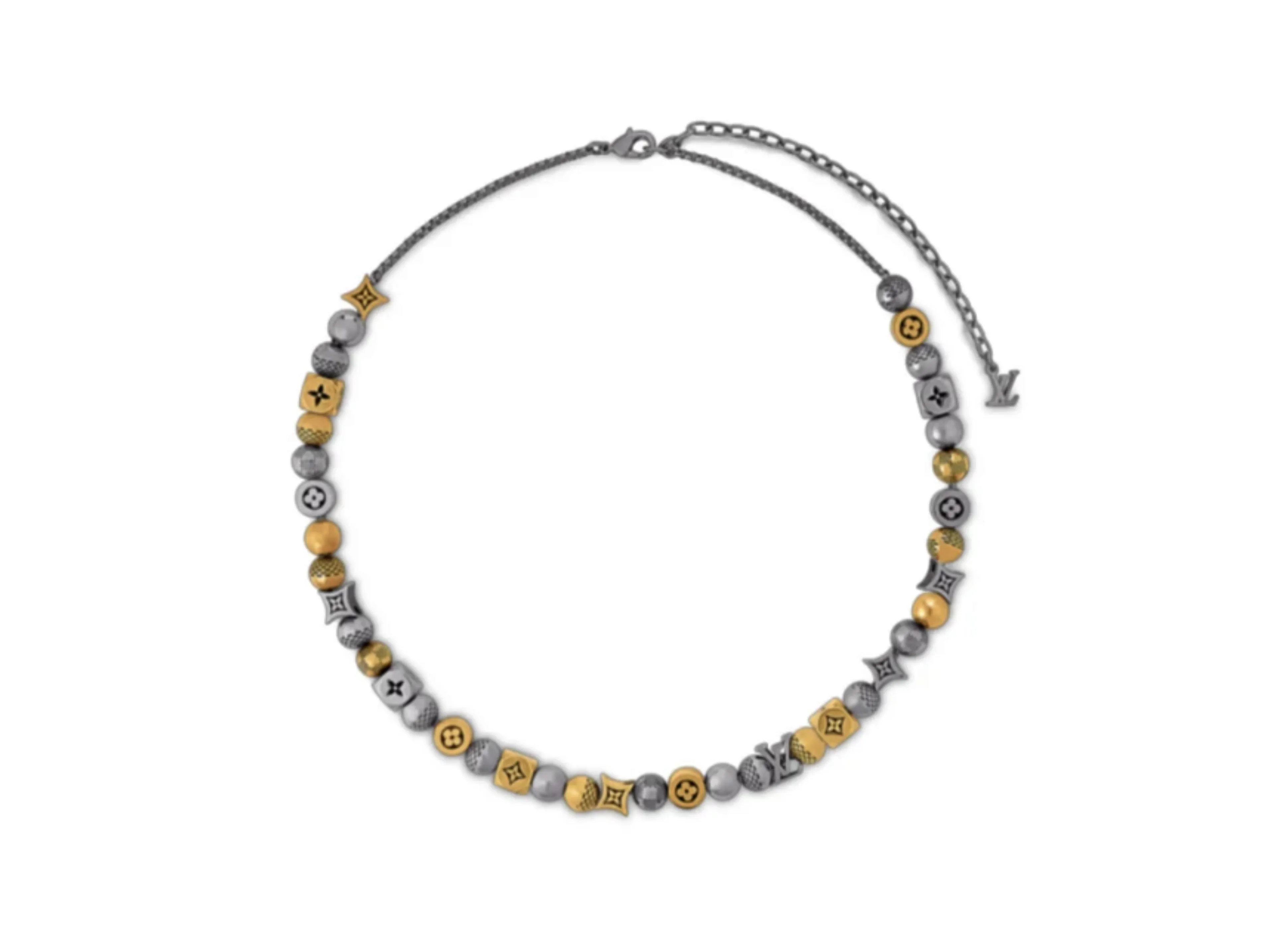 Damier Party Monogram Beaded Necklace D15017646