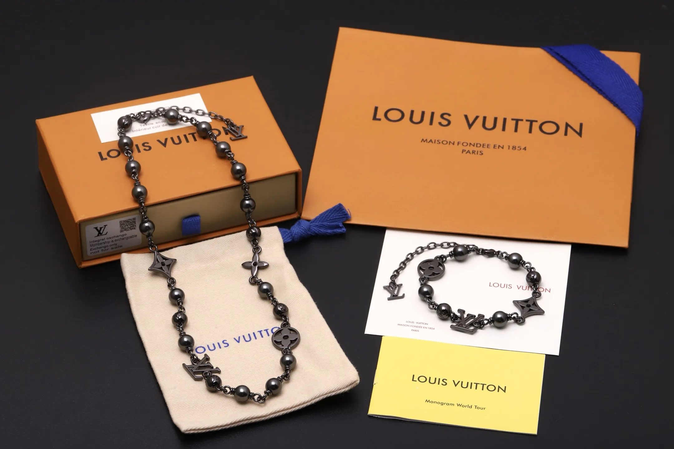 LV Pearls Monogram Necklace D15017650 — view 2