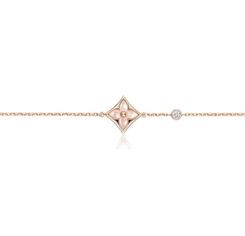Color Blossom Star Bracelet with Pink Mother-of-Pearl D10517579