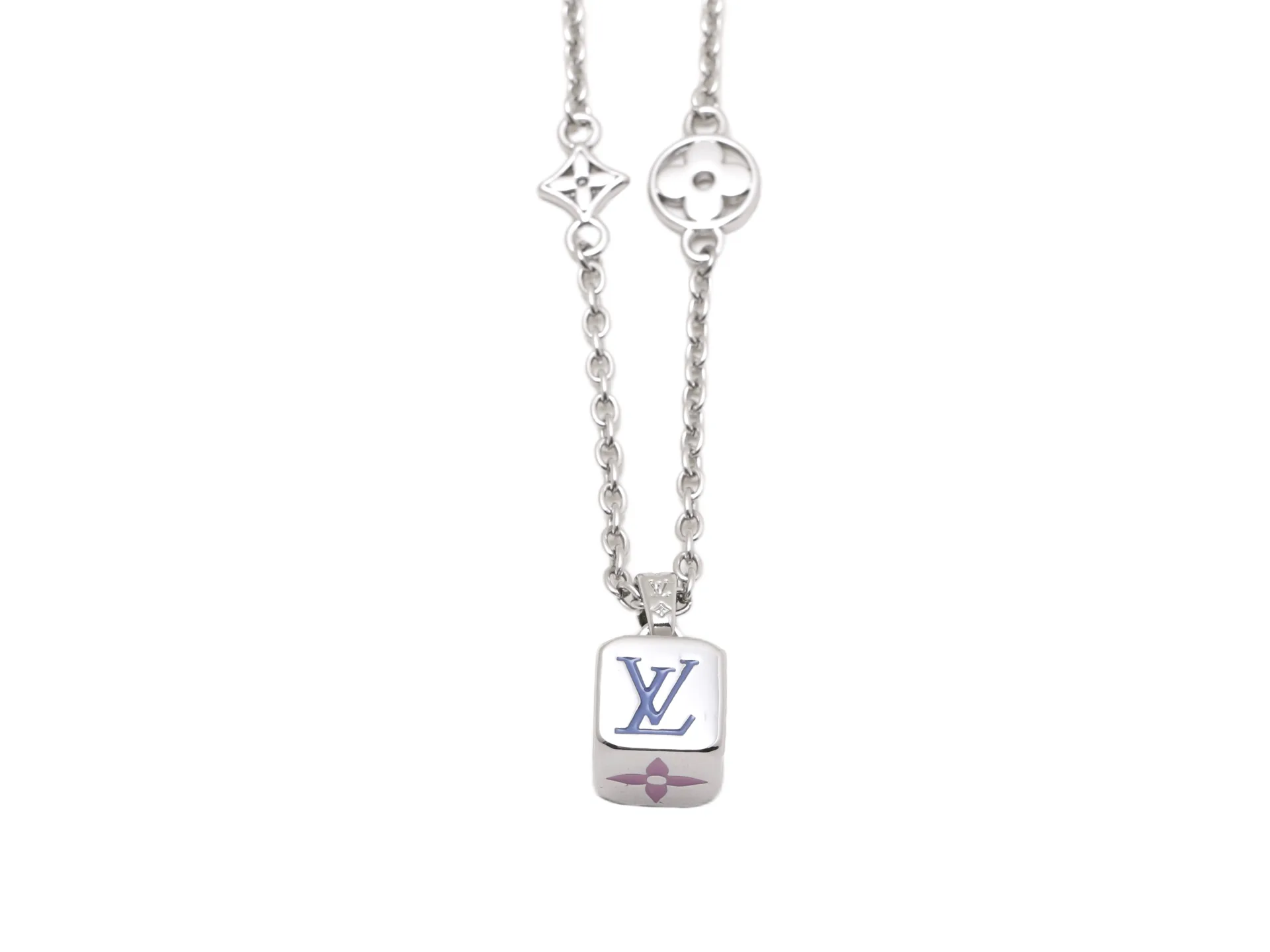 LV Dice Pendant Necklace (Titanium Steel) D10517391
